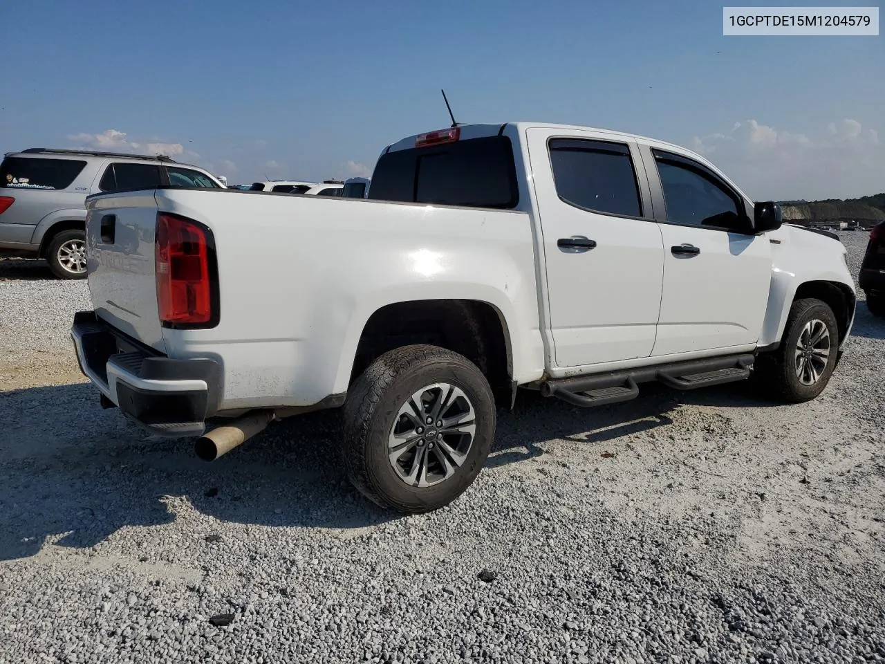 2021 Chevrolet Colorado Z71 VIN: 1GCPTDE15M1204579 Lot: 75013414