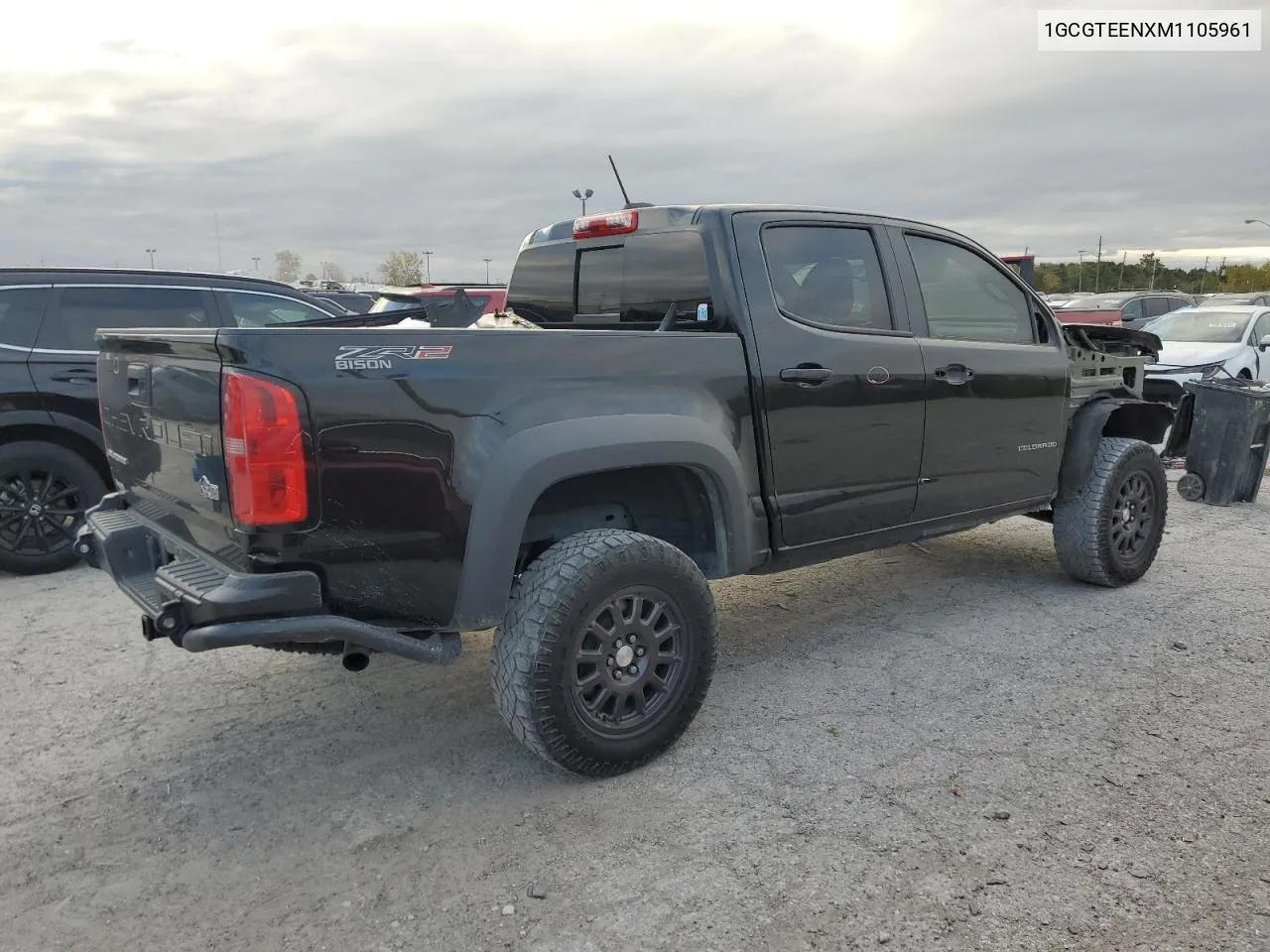 2021 Chevrolet Colorado Zr2 VIN: 1GCGTEENXM1105961 Lot: 75847704