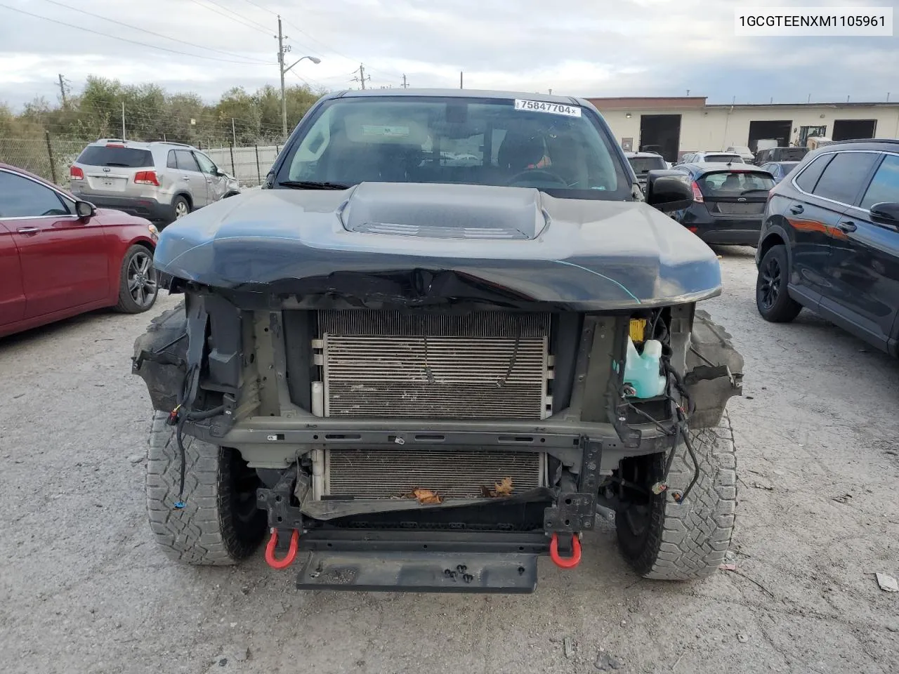 2021 Chevrolet Colorado Zr2 VIN: 1GCGTEENXM1105961 Lot: 75847704