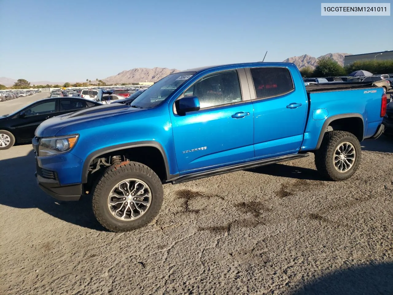 2021 Chevrolet Colorado Zr2 VIN: 1GCGTEEN3M1241011 Lot: 75854074