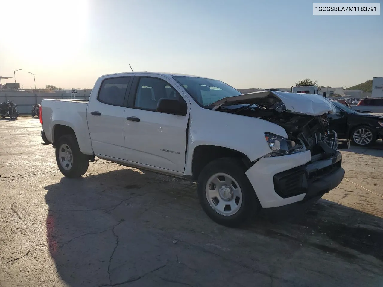 2021 Chevrolet Colorado VIN: 1GCGSBEA7M1183791 Lot: 75987644