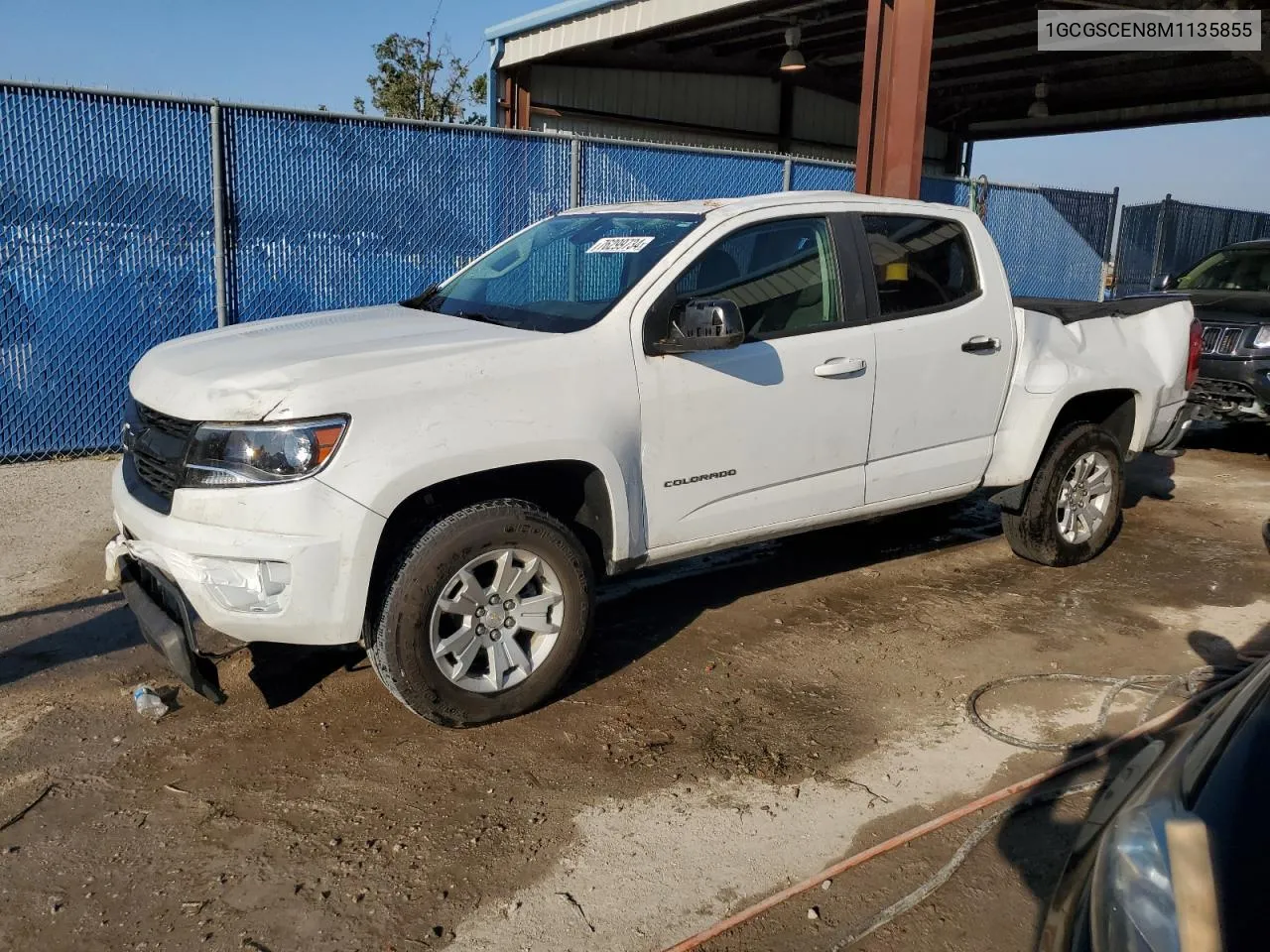 2021 Chevrolet Colorado Lt VIN: 1GCGSCEN8M1135855 Lot: 76299734