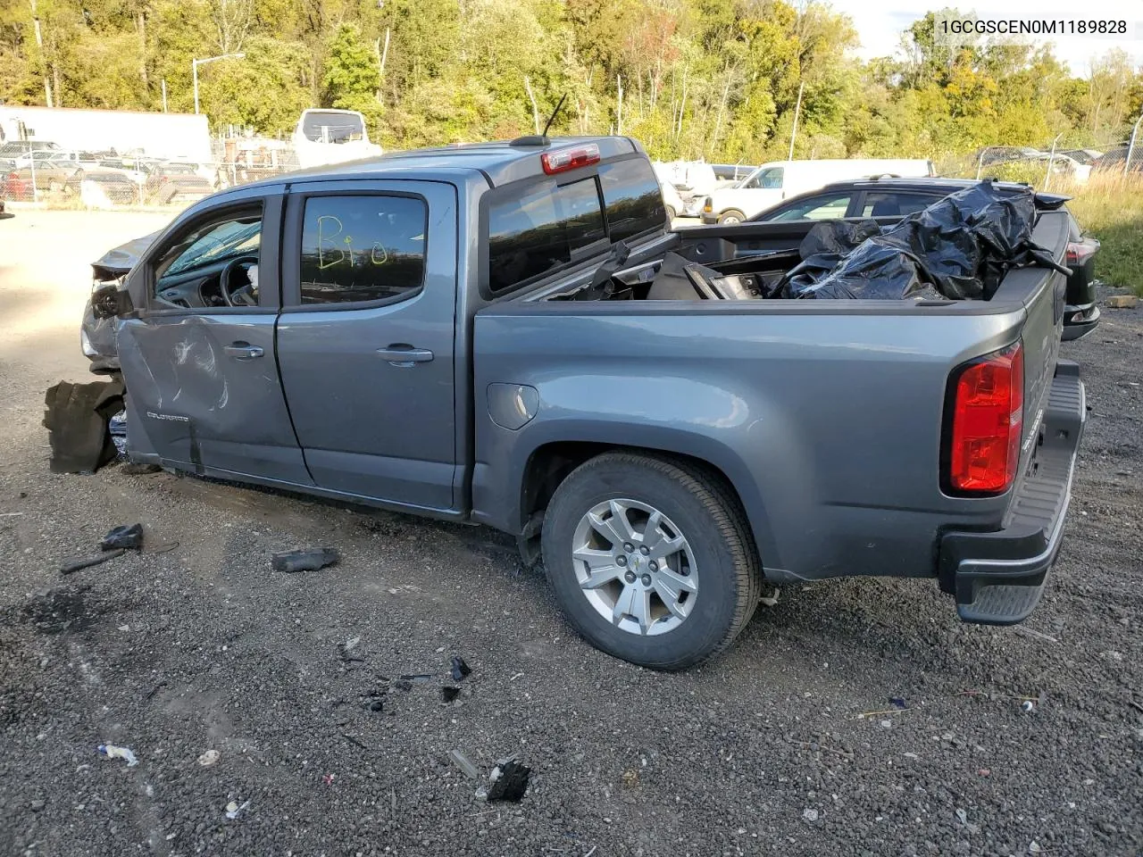 2021 Chevrolet Colorado Lt VIN: 1GCGSCEN0M1189828 Lot: 76307184