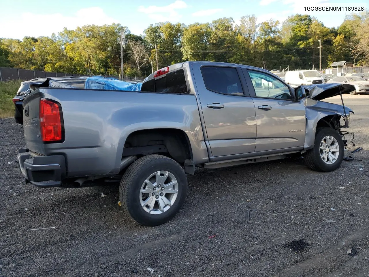 2021 Chevrolet Colorado Lt VIN: 1GCGSCEN0M1189828 Lot: 76307184