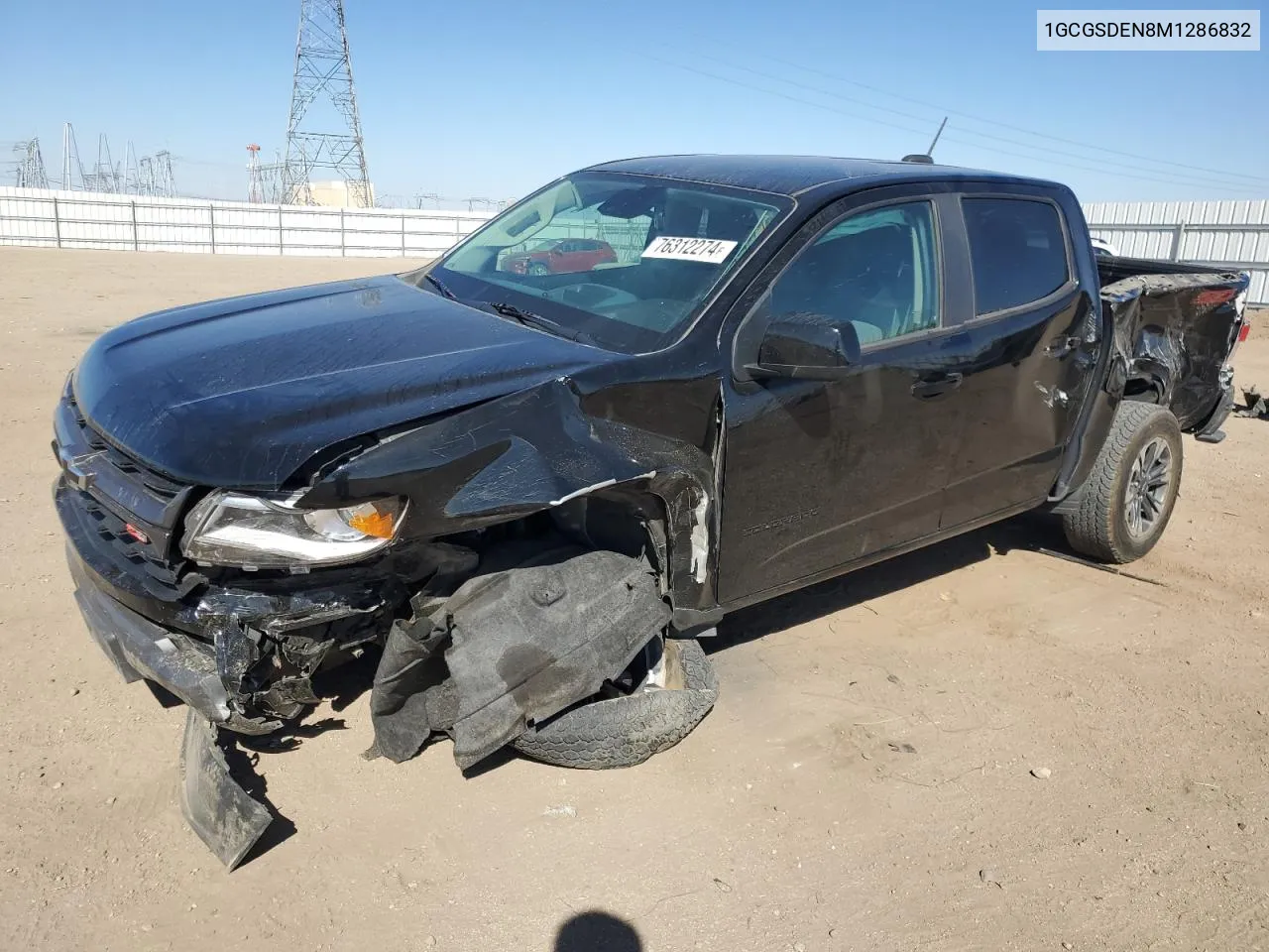 2021 Chevrolet Colorado Z71 VIN: 1GCGSDEN8M1286832 Lot: 76312274