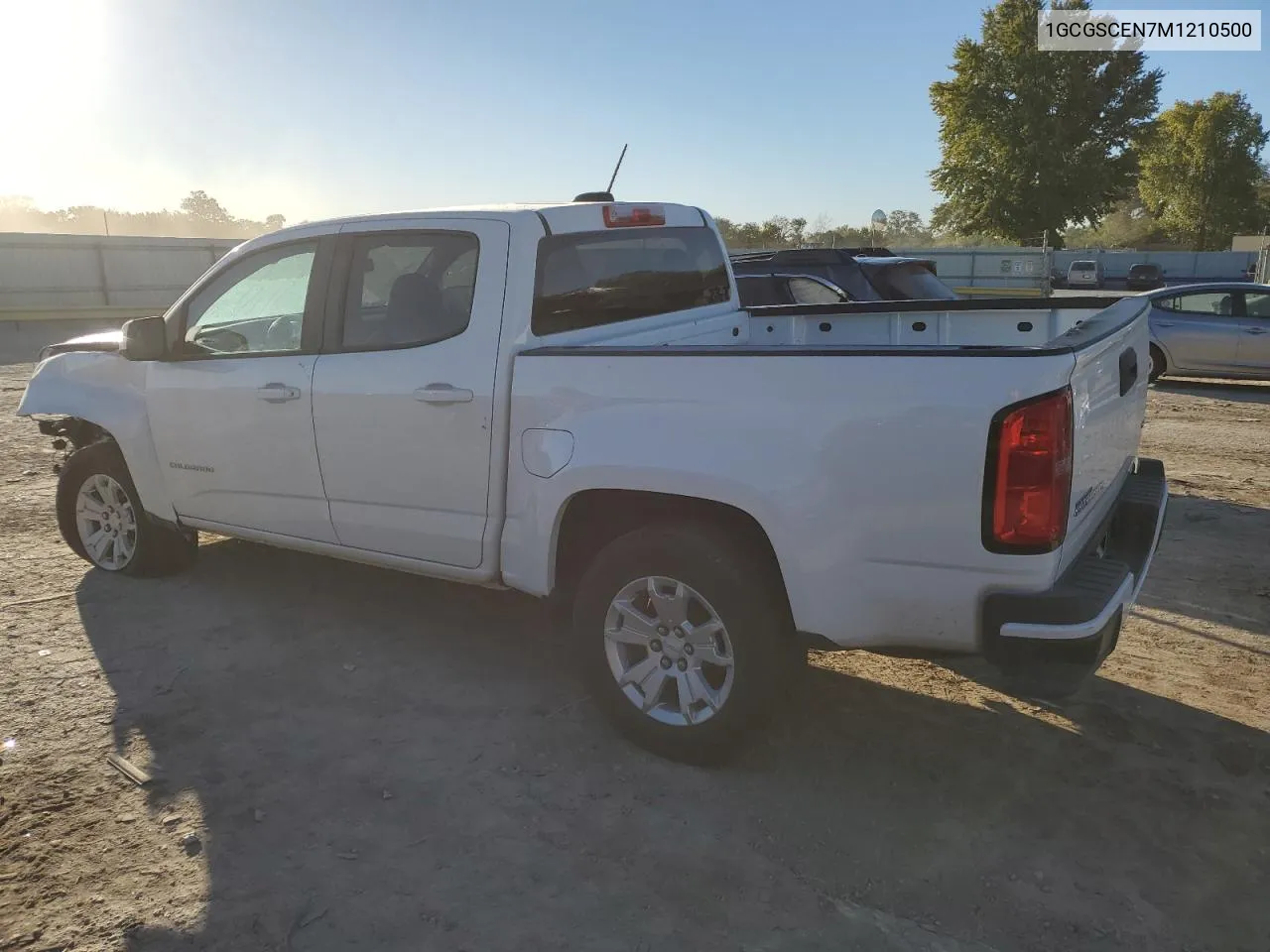 2021 Chevrolet Colorado Lt VIN: 1GCGSCEN7M1210500 Lot: 76522474