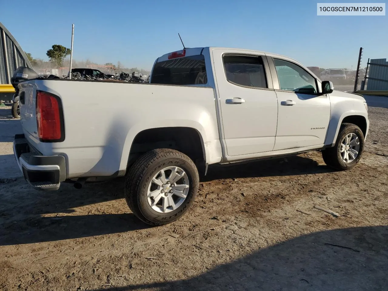 2021 Chevrolet Colorado Lt VIN: 1GCGSCEN7M1210500 Lot: 76522474