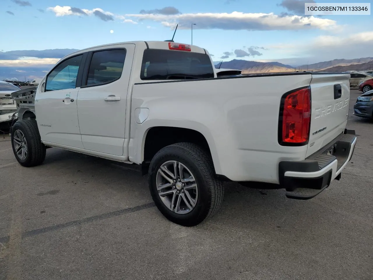 2021 Chevrolet Colorado VIN: 1GCGSBEN7M1133346 Lot: 76529574