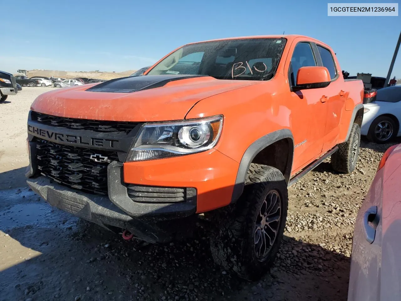 2021 Chevrolet Colorado Zr2 VIN: 1GCGTEEN2M1236964 Lot: 76720804