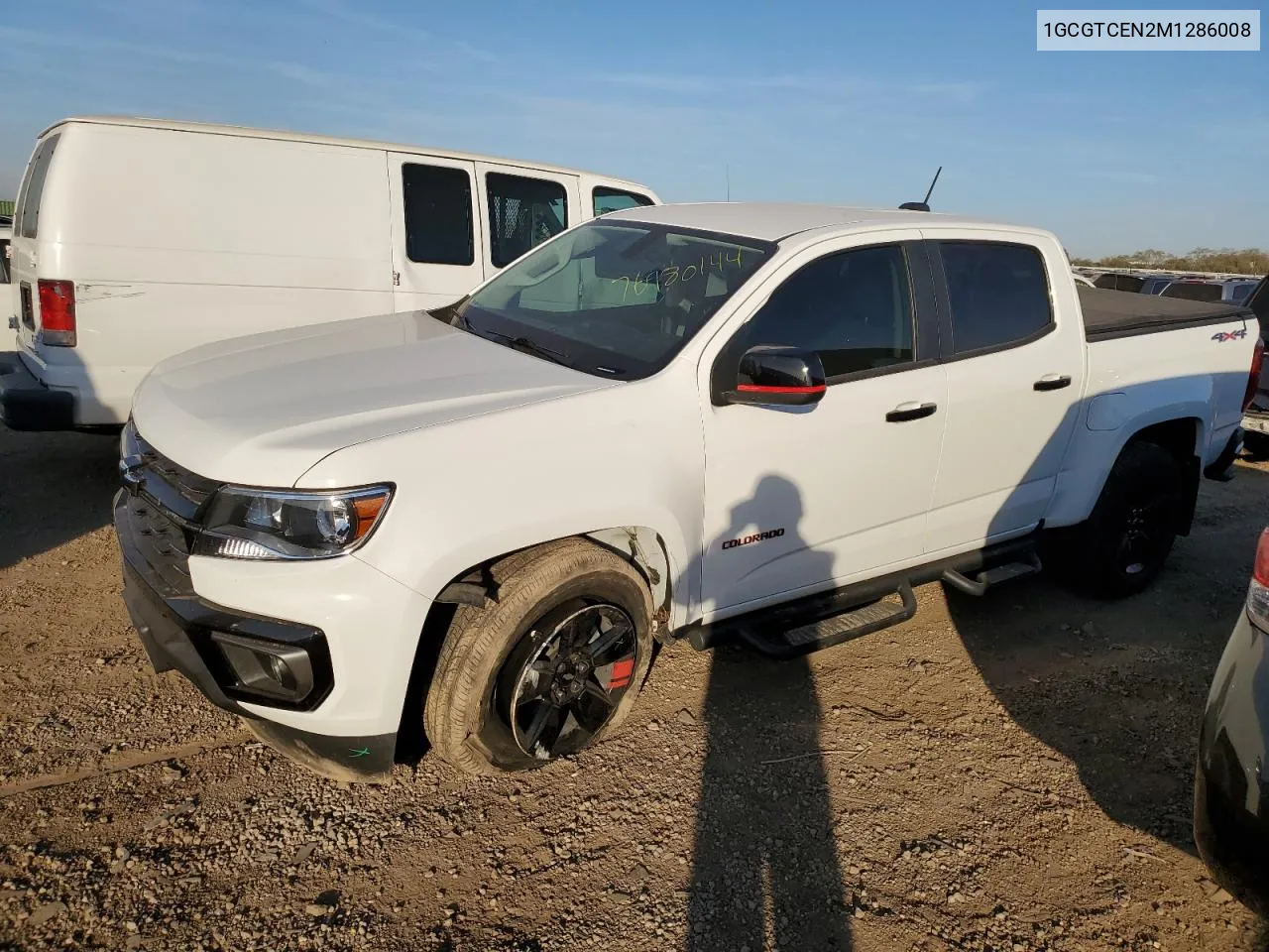 2021 Chevrolet Colorado Lt VIN: 1GCGTCEN2M1286008 Lot: 76980144