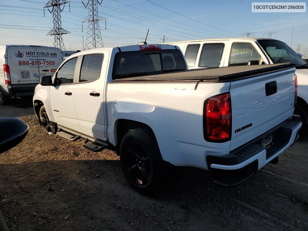 2021 Chevrolet Colorado Lt VIN: 1GCGTCEN2M1286008 Lot: 76980144