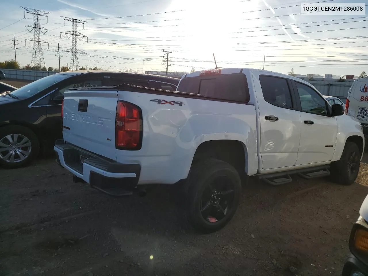 2021 Chevrolet Colorado Lt VIN: 1GCGTCEN2M1286008 Lot: 76980144