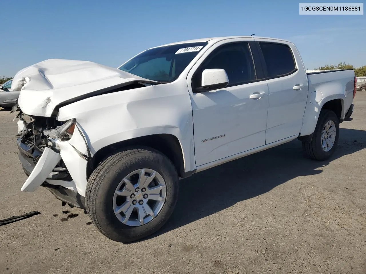 2021 Chevrolet Colorado Lt VIN: 1GCGSCEN0M1186881 Lot: 77047714