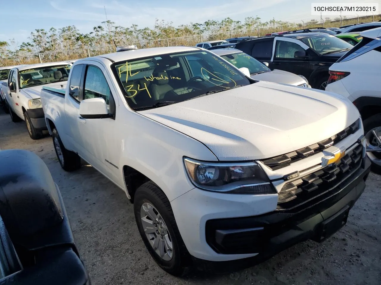 2021 Chevrolet Colorado Lt VIN: 1GCHSCEA7M1230215 Lot: 77389144