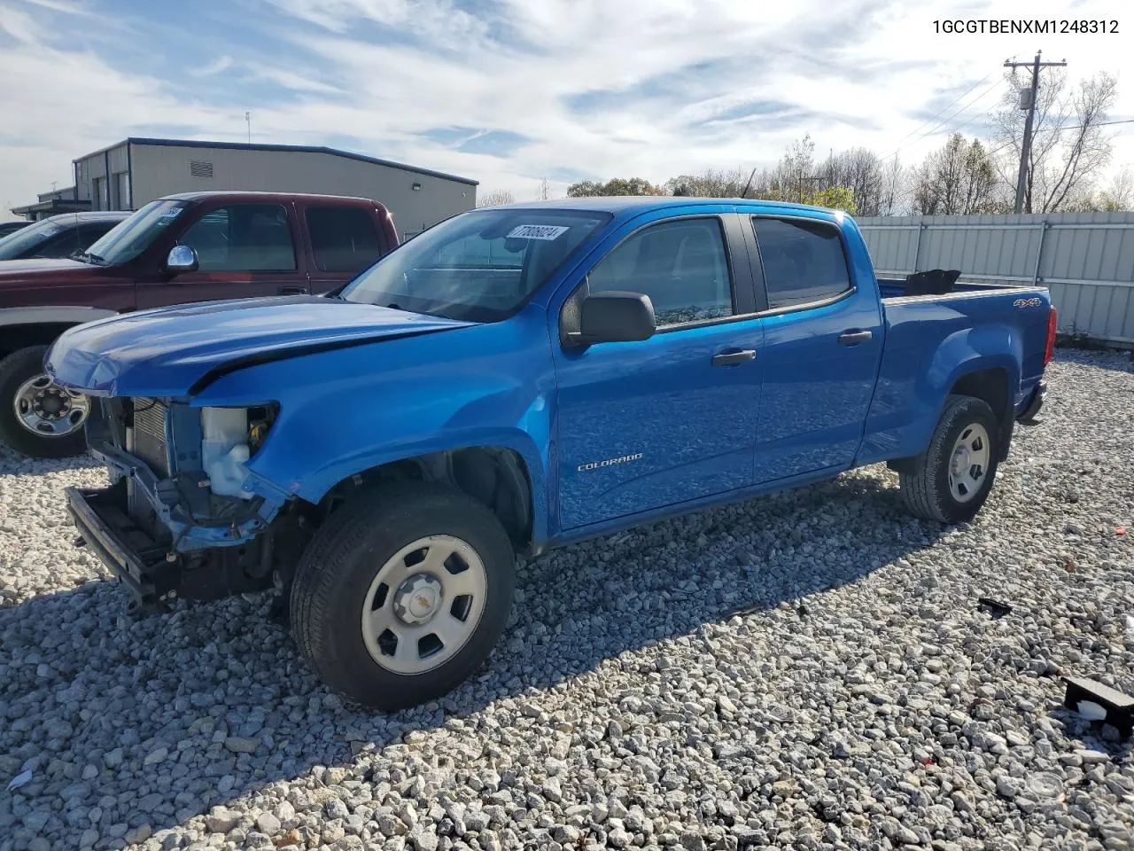 2021 Chevrolet Colorado VIN: 1GCGTBENXM1248312 Lot: 77808024