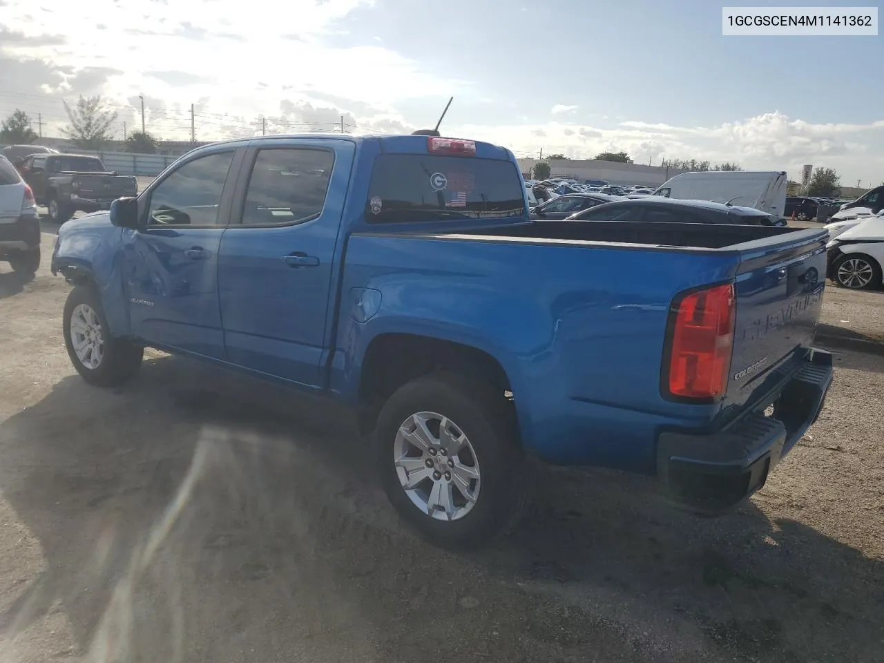 2021 Chevrolet Colorado Lt VIN: 1GCGSCEN4M1141362 Lot: 77847684