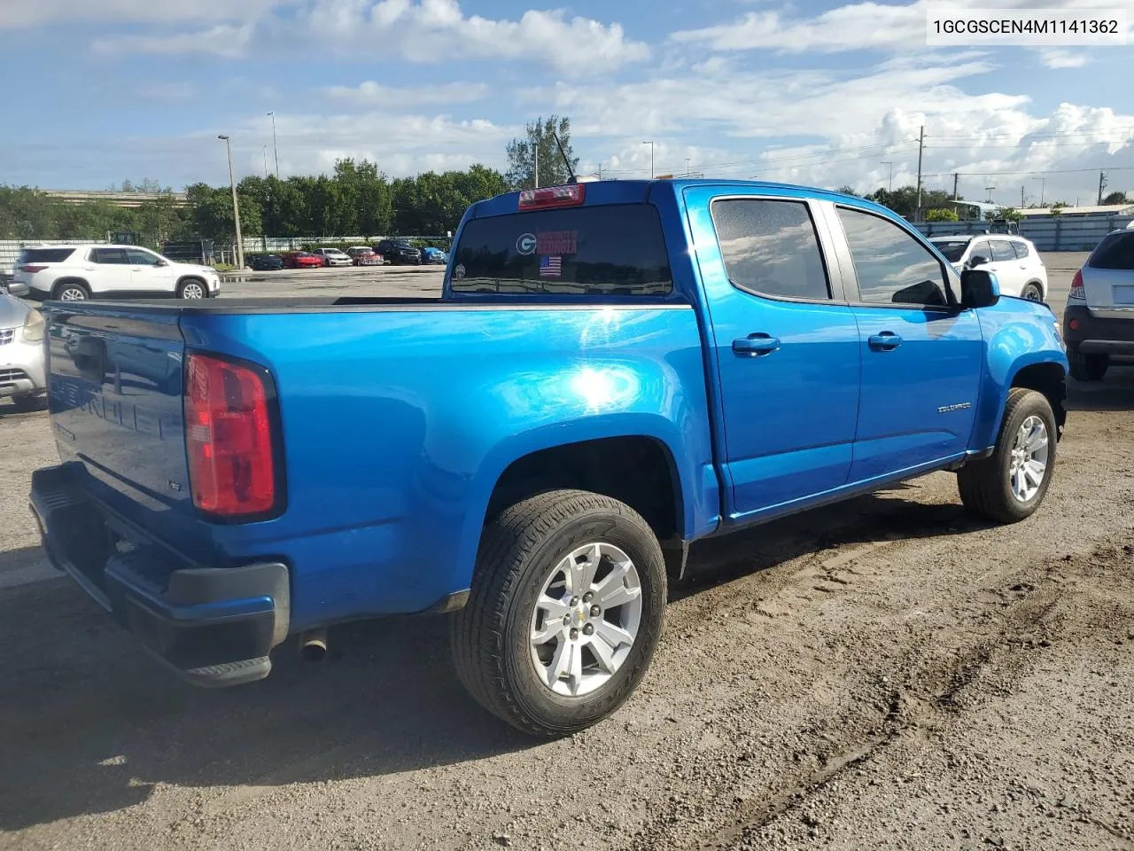 2021 Chevrolet Colorado Lt VIN: 1GCGSCEN4M1141362 Lot: 77847684