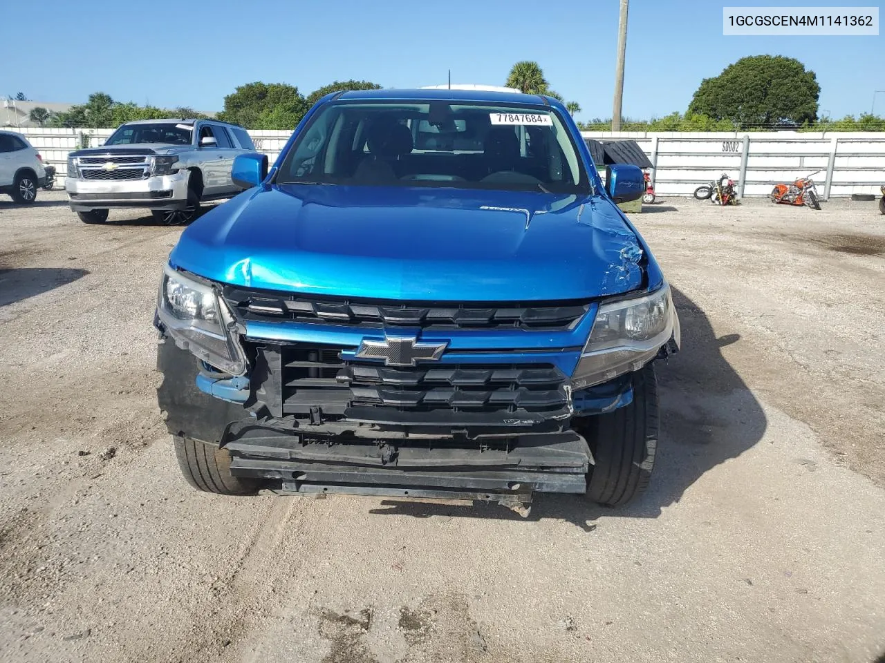 2021 Chevrolet Colorado Lt VIN: 1GCGSCEN4M1141362 Lot: 77847684