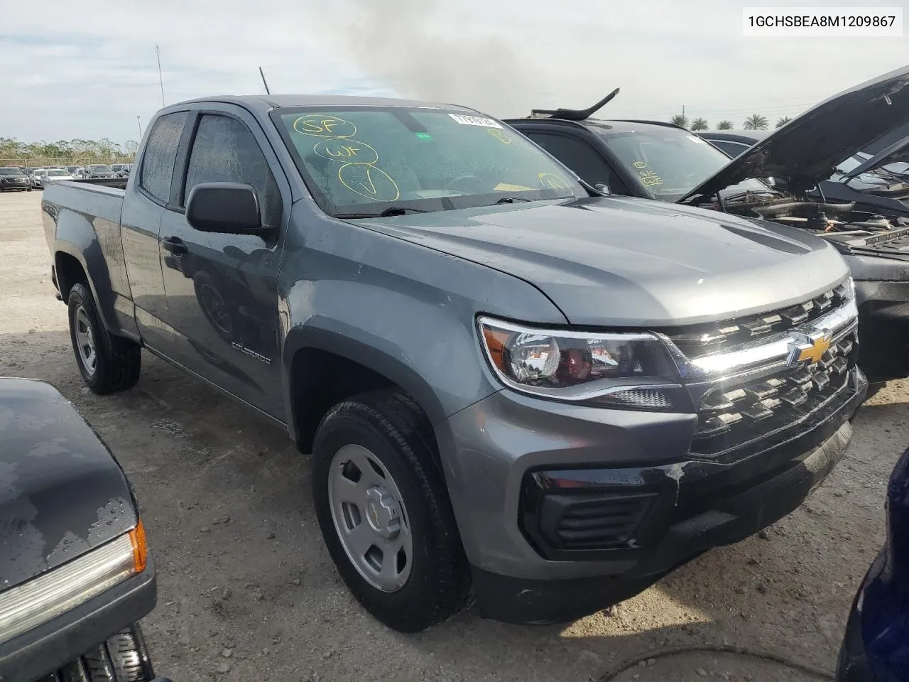 2021 Chevrolet Colorado VIN: 1GCHSBEA8M1209867 Lot: 77910124