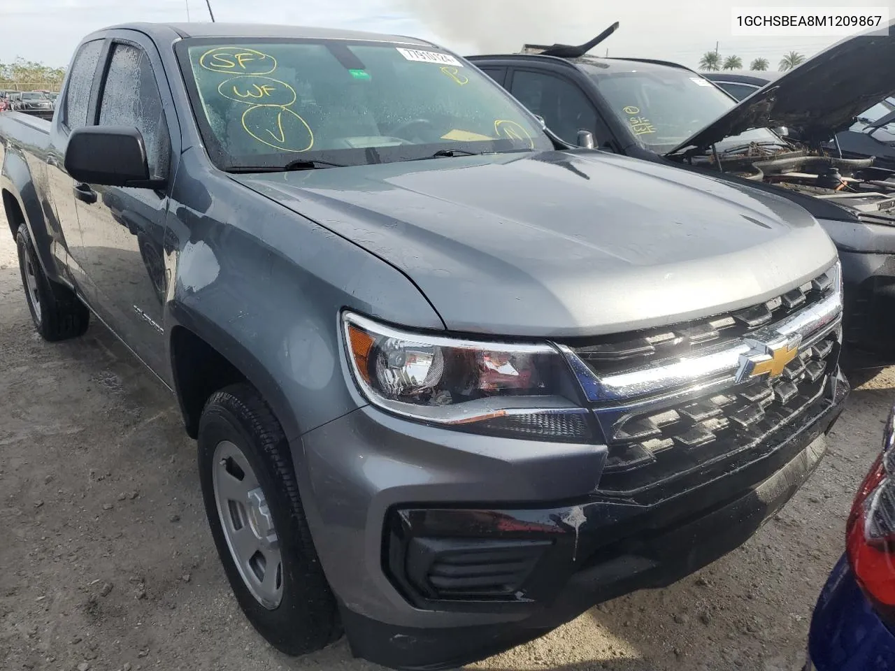 2021 Chevrolet Colorado VIN: 1GCHSBEA8M1209867 Lot: 77910124