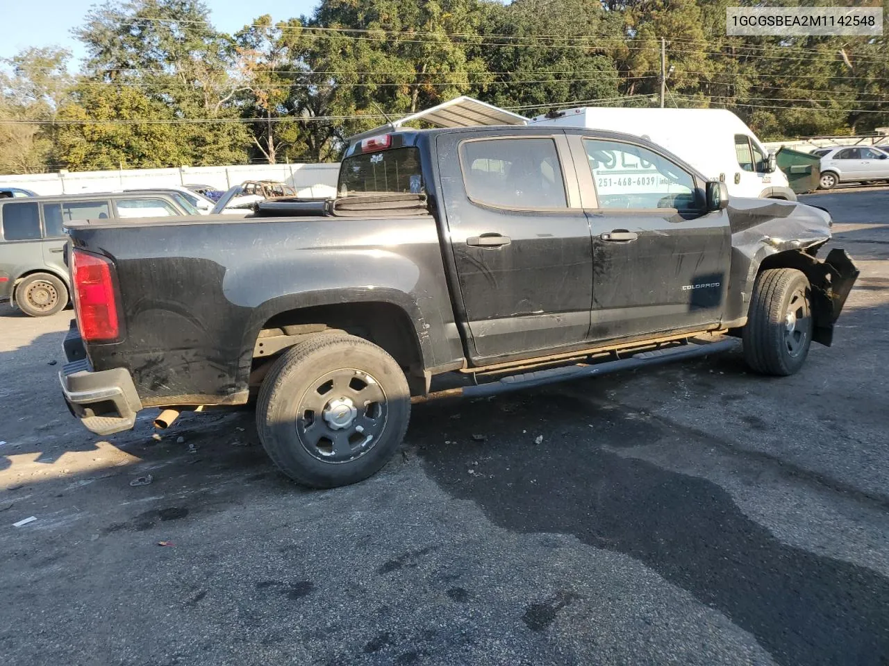 2021 Chevrolet Colorado VIN: 1GCGSBEA2M1142548 Lot: 77975994