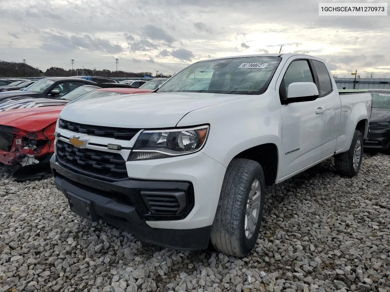 2021 Chevrolet Colorado Lt VIN: 1GCHSCEA7M1270973 Lot: 78077754