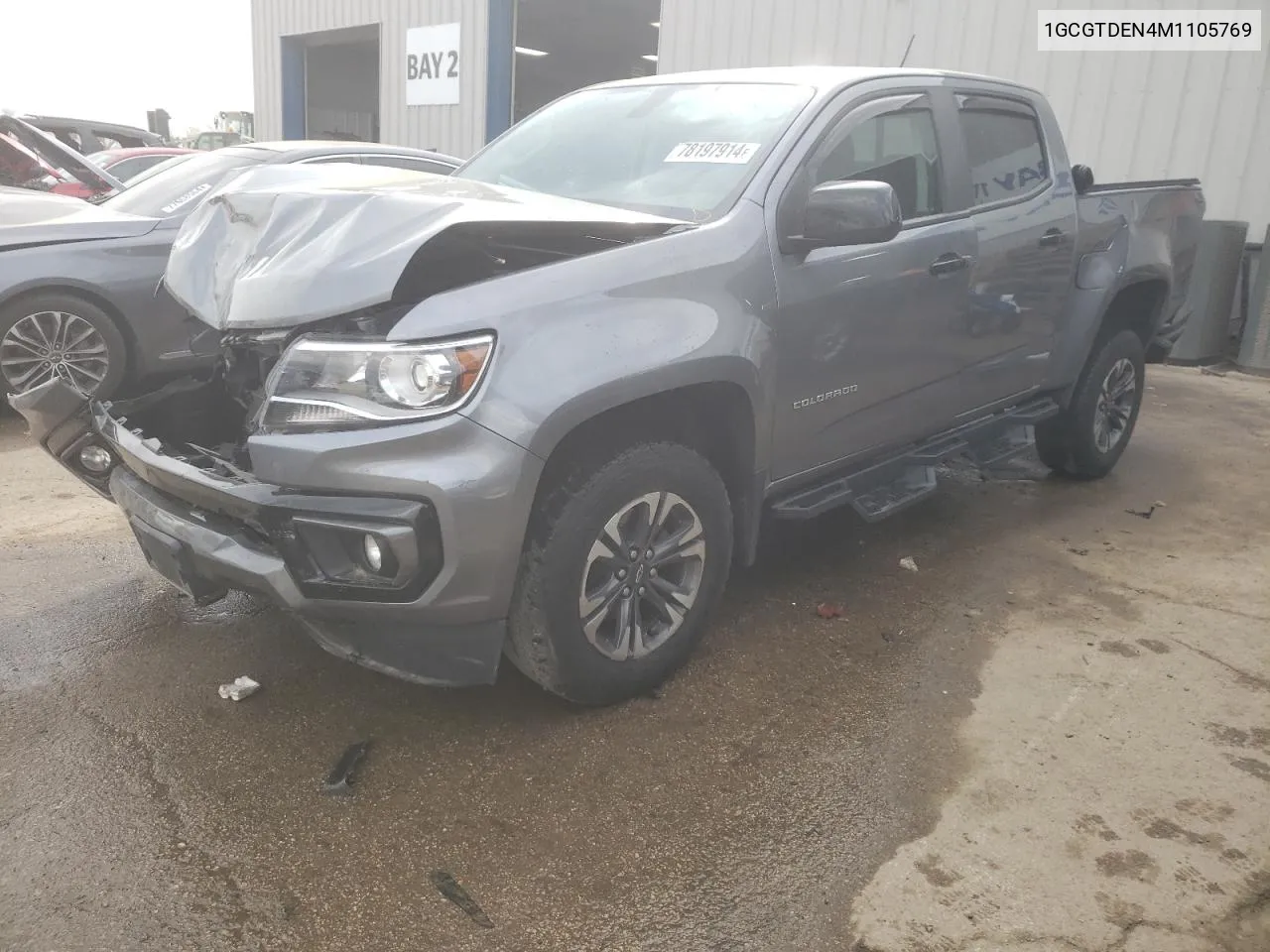 2021 Chevrolet Colorado Z71 VIN: 1GCGTDEN4M1105769 Lot: 78197914