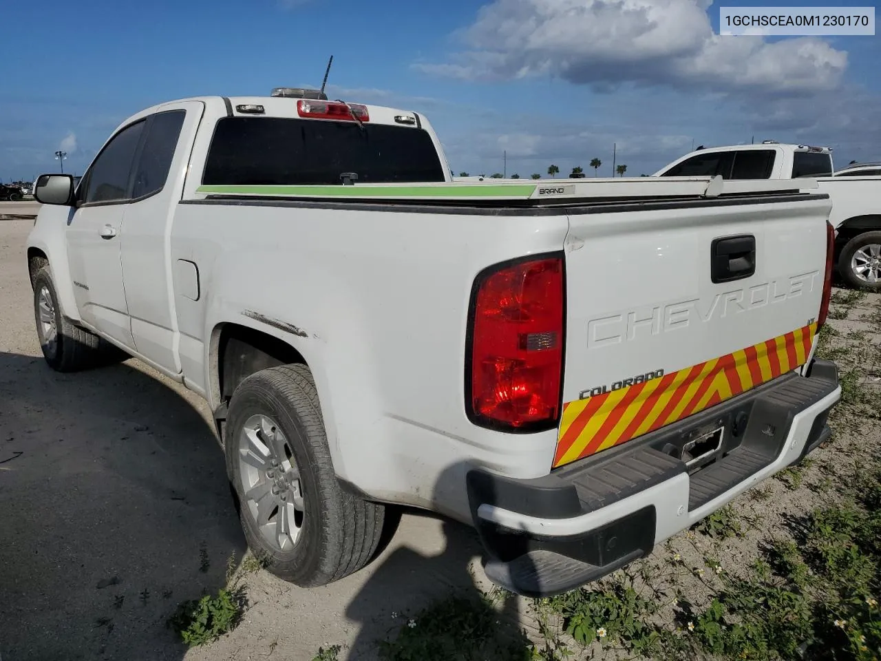 2021 Chevrolet Colorado Lt VIN: 1GCHSCEA0M1230170 Lot: 78644394