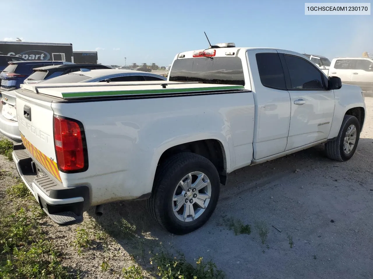 2021 Chevrolet Colorado Lt VIN: 1GCHSCEA0M1230170 Lot: 78644394