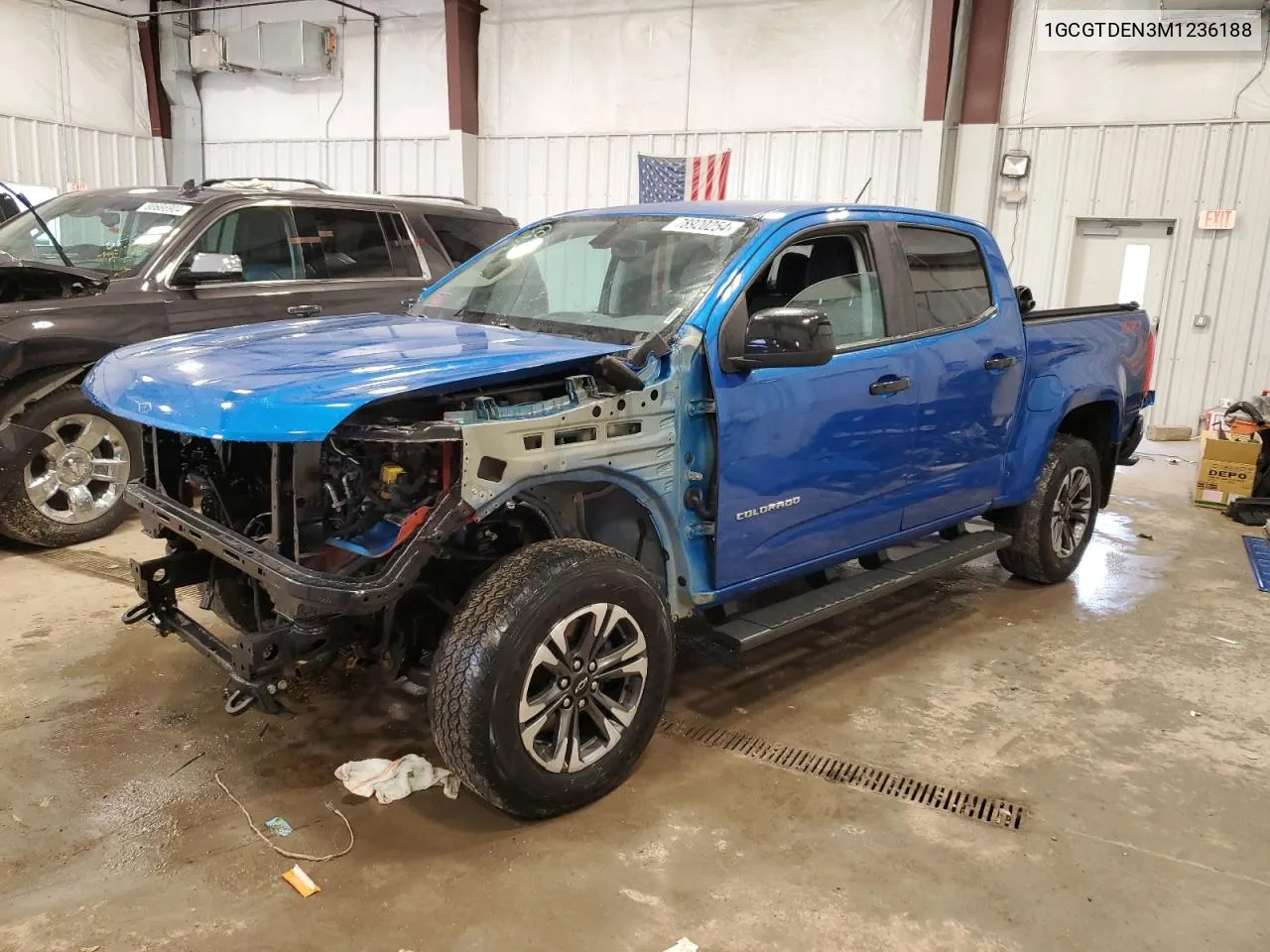 2021 Chevrolet Colorado Z71 VIN: 1GCGTDEN3M1236188 Lot: 78920254