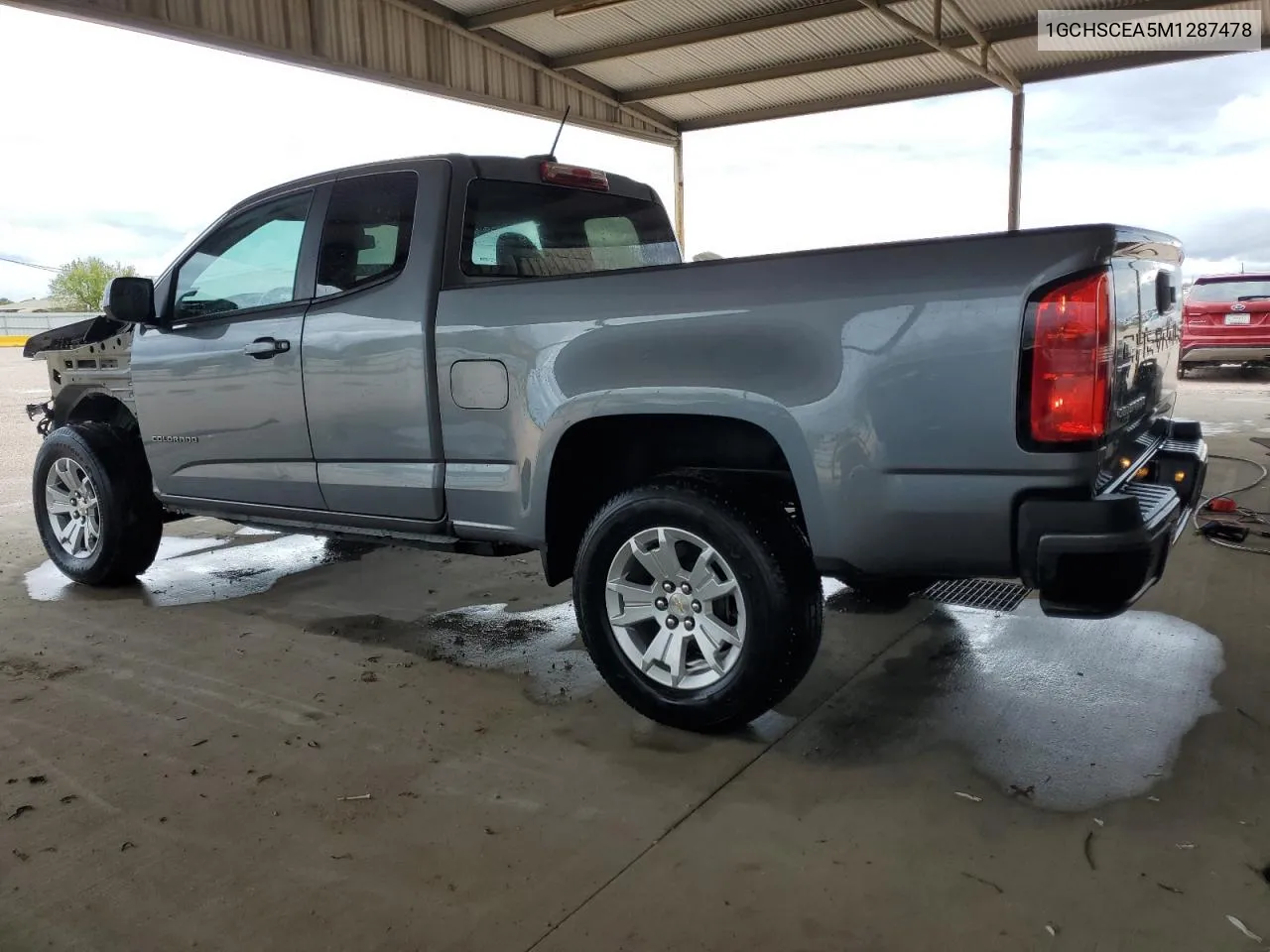 2021 Chevrolet Colorado Lt VIN: 1GCHSCEA5M1287478 Lot: 79425574