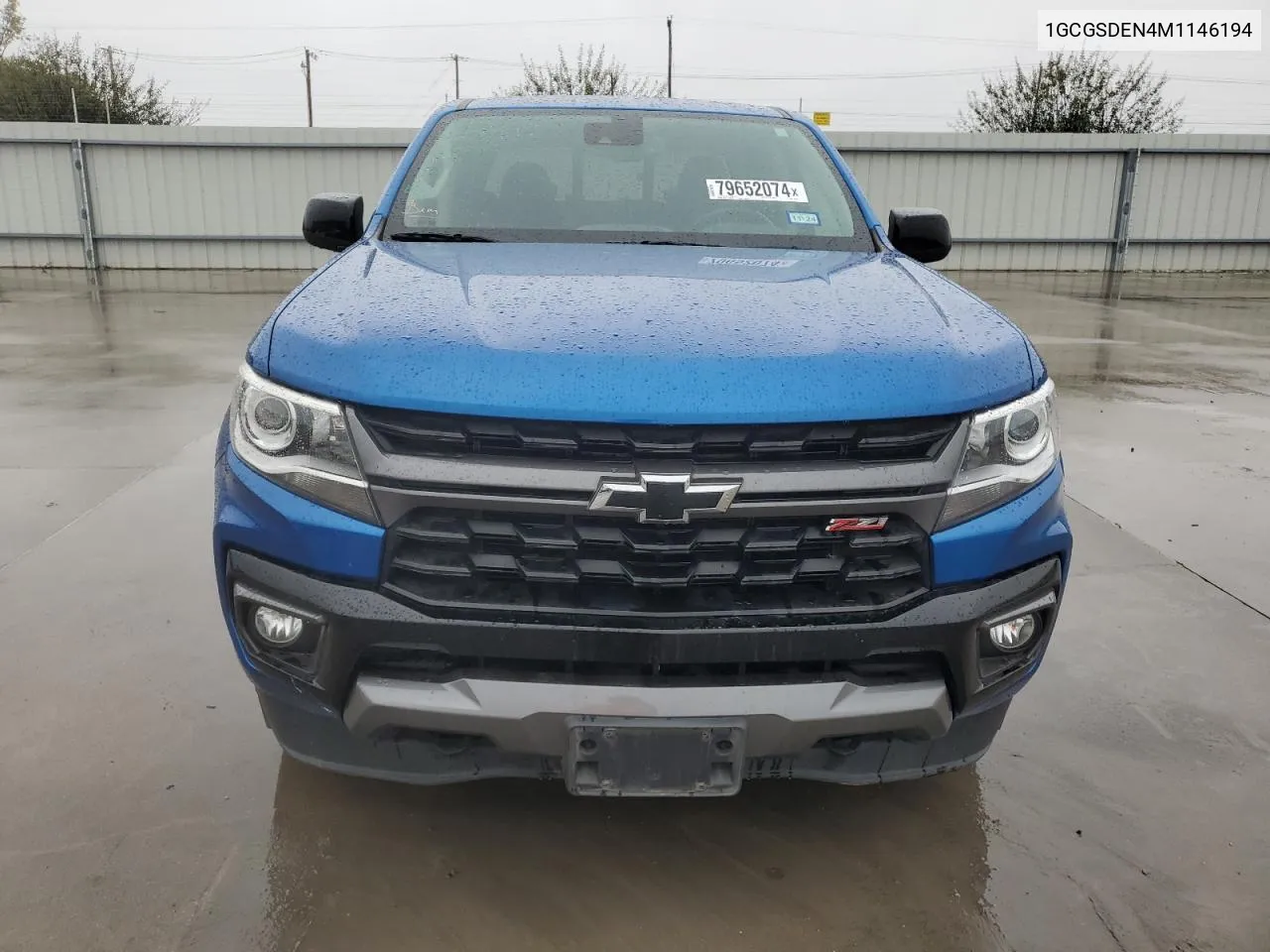 2021 Chevrolet Colorado Z71 VIN: 1GCGSDEN4M1146194 Lot: 79652074