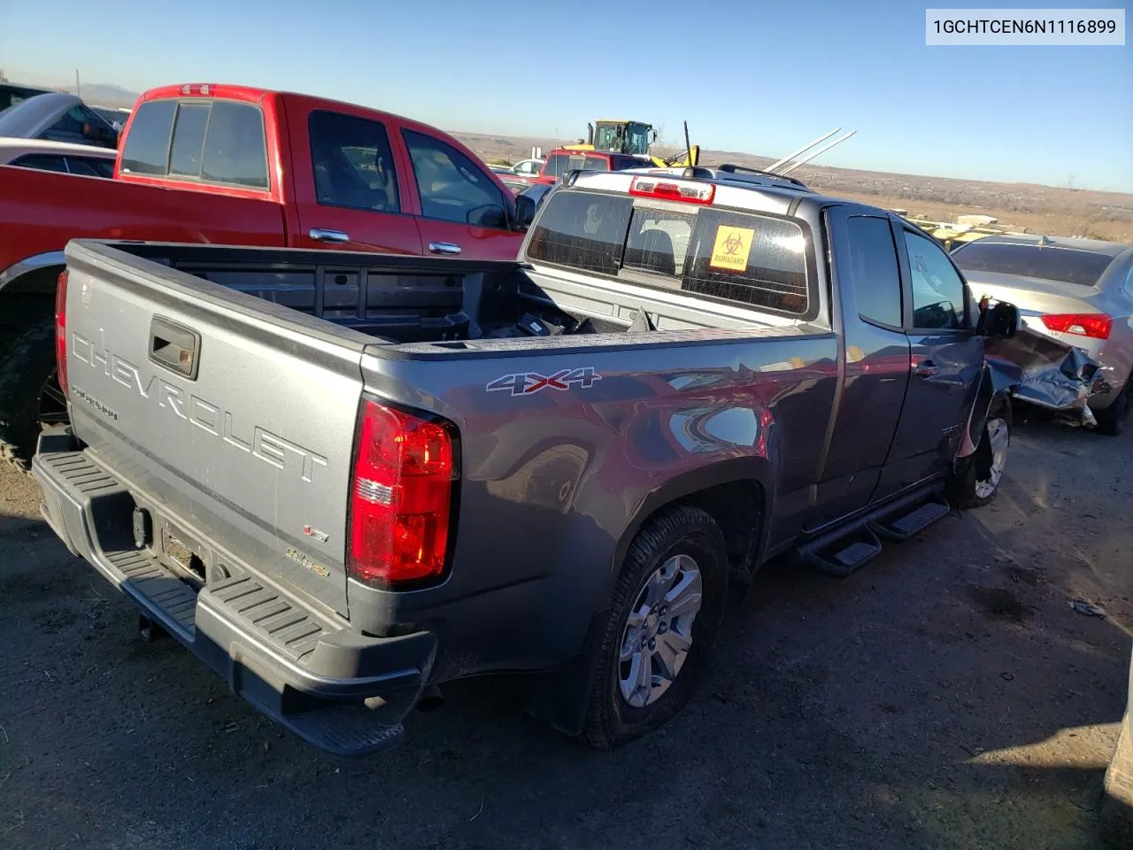 2022 Chevrolet Colorado Lt VIN: 1GCHTCEN6N1116899 Lot: 44090904