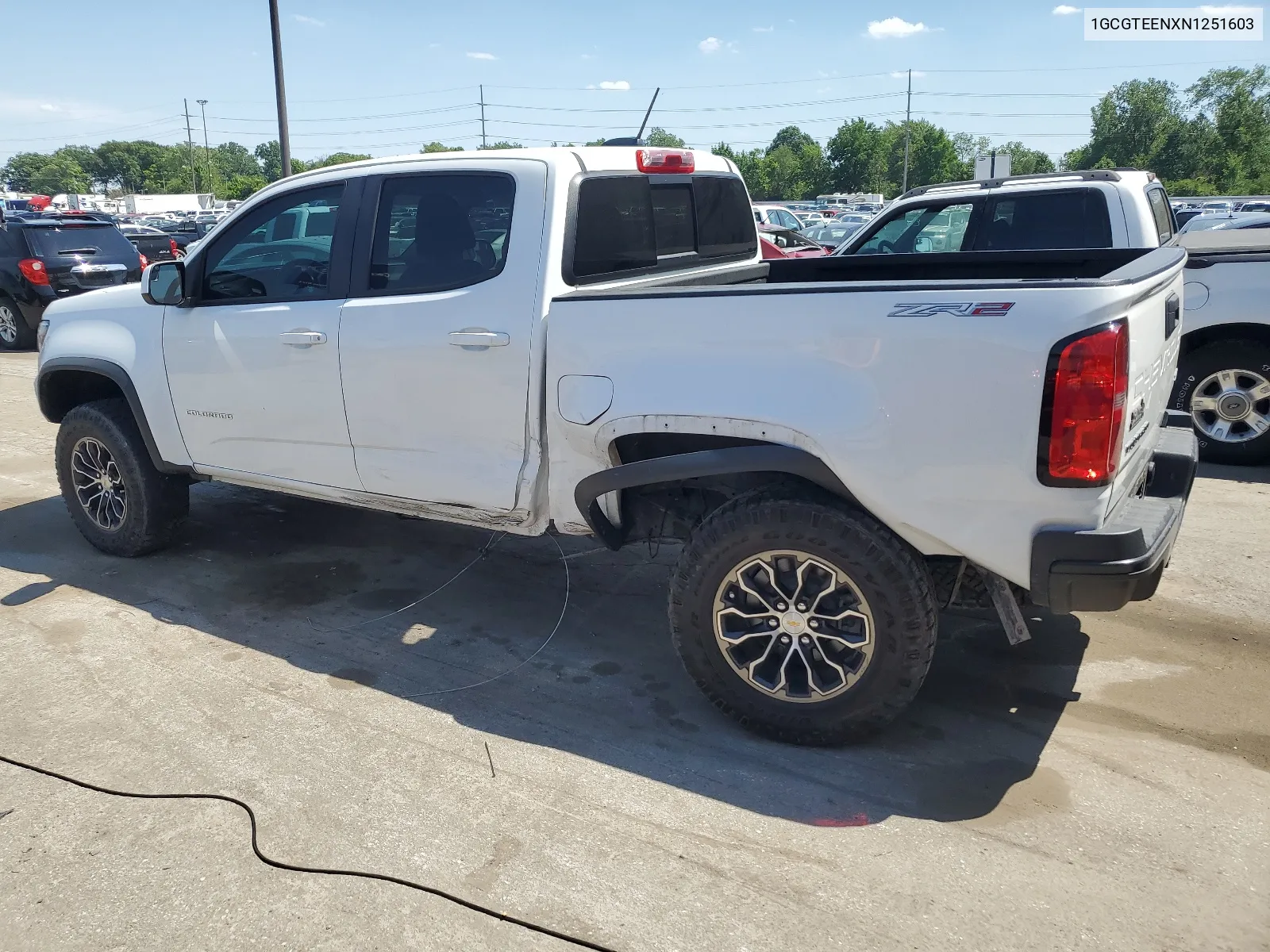 2022 Chevrolet Colorado Zr2 VIN: 1GCGTEENXN1251603 Lot: 58966914