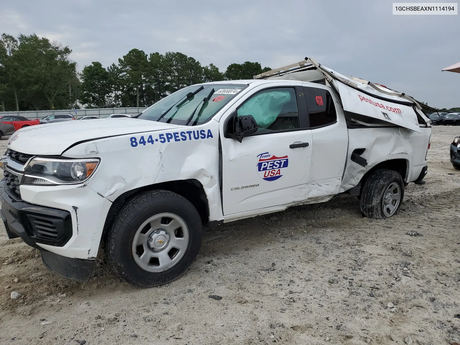 2022 Chevrolet Colorado VIN: 1GCHSBEAXN1114194 Lot: 63650074