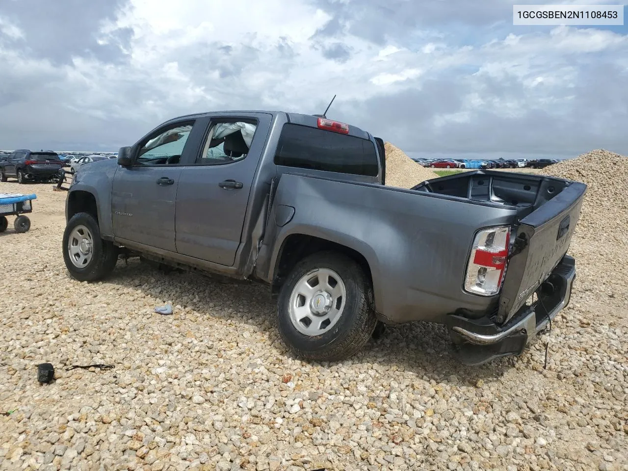 2022 Chevrolet Colorado VIN: 1GCGSBEN2N1108453 Lot: 64504844