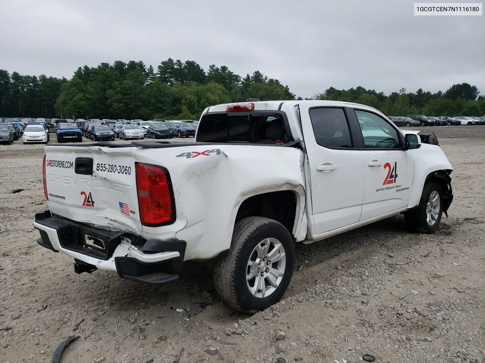 2022 Chevrolet Colorado Lt VIN: 1GCGTCEN7N1116180 Lot: 64657214