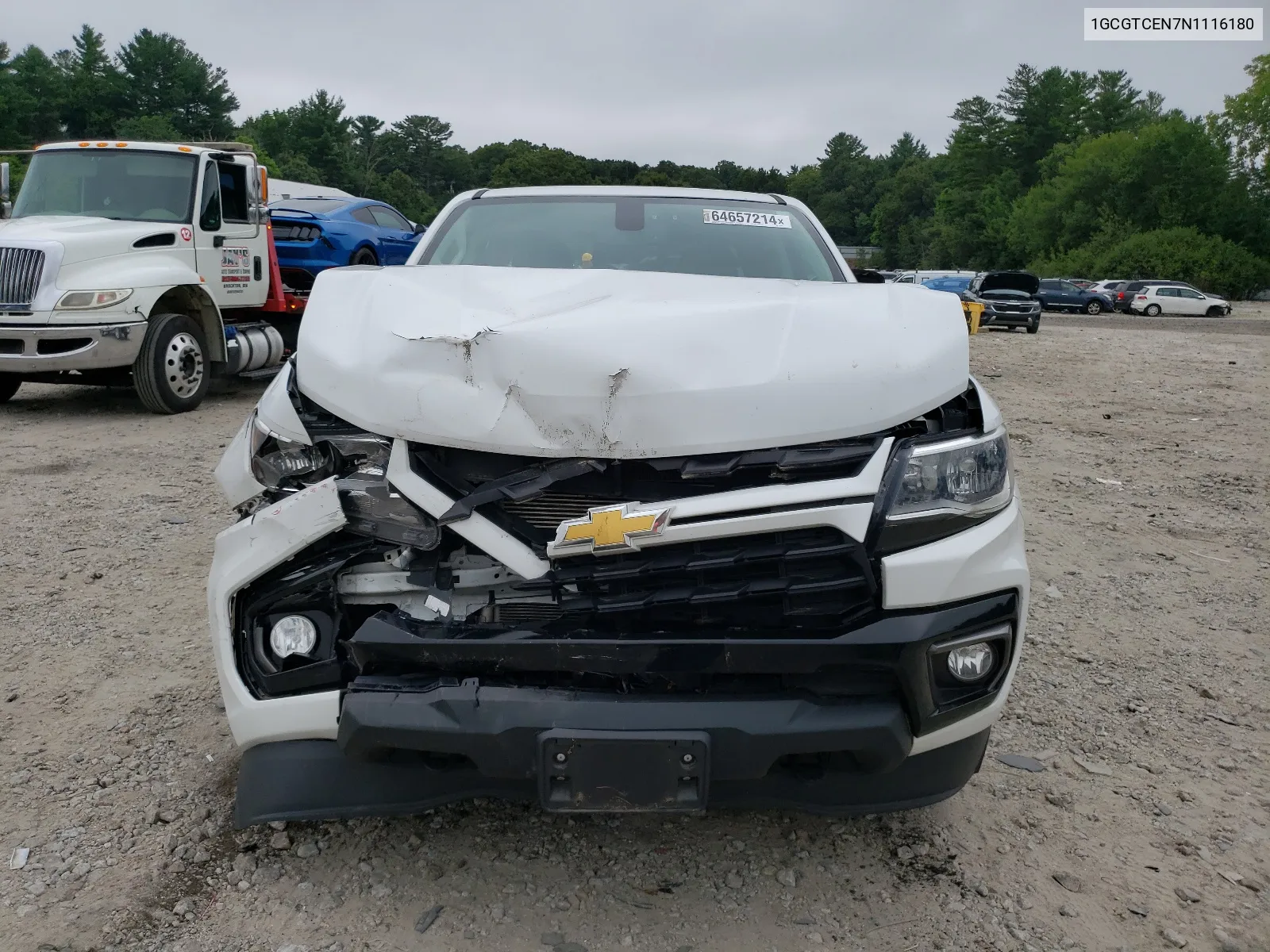 2022 Chevrolet Colorado Lt VIN: 1GCGTCEN7N1116180 Lot: 64657214