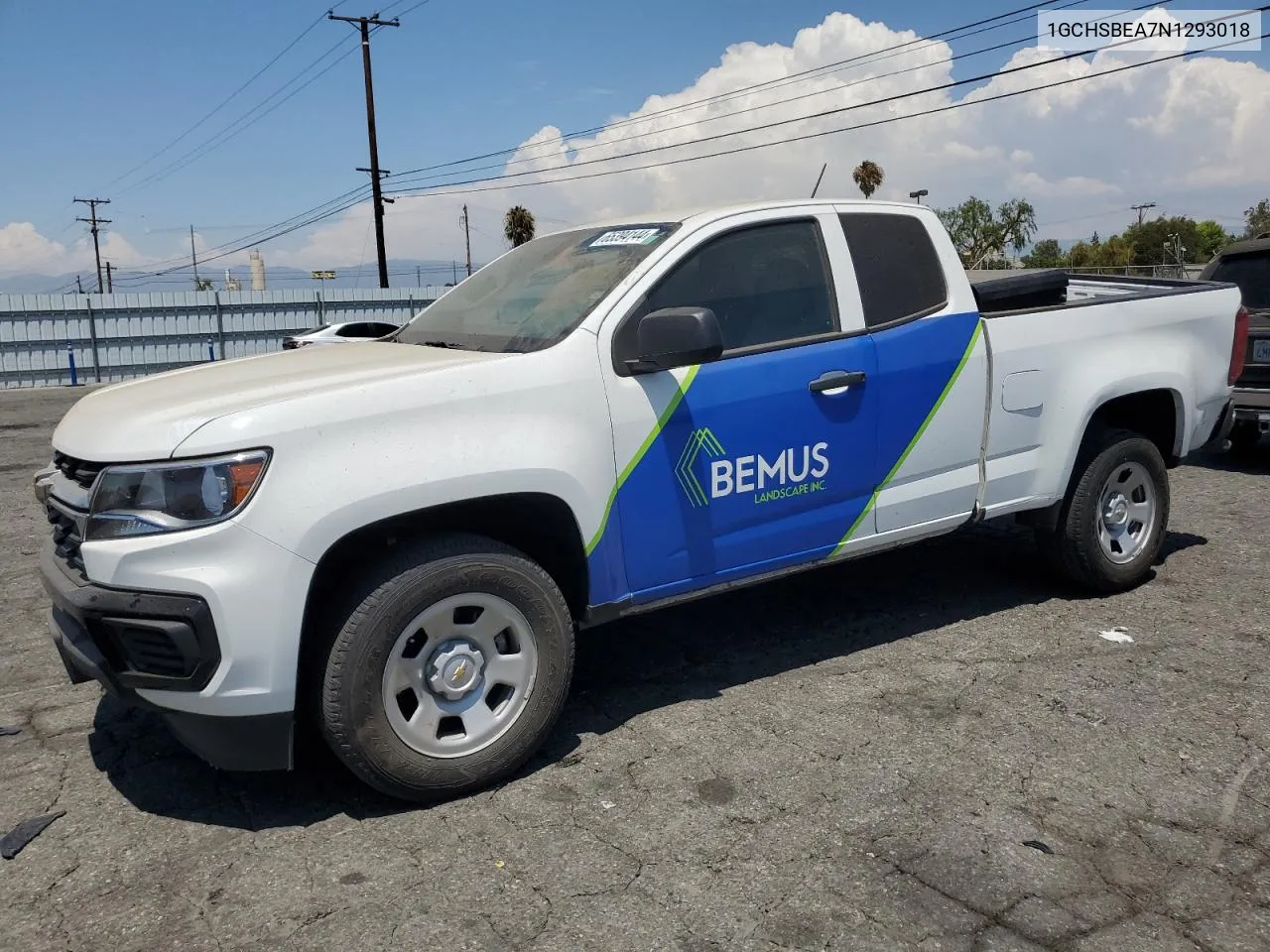 2022 Chevrolet Colorado VIN: 1GCHSBEA7N1293018 Lot: 65394144