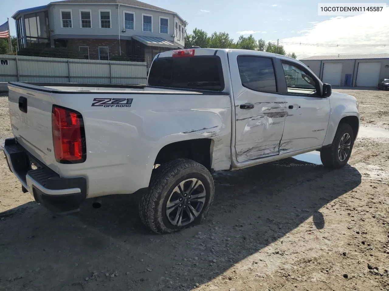 2022 Chevrolet Colorado Z71 VIN: 1GCGTDEN9N1145587 Lot: 66281124