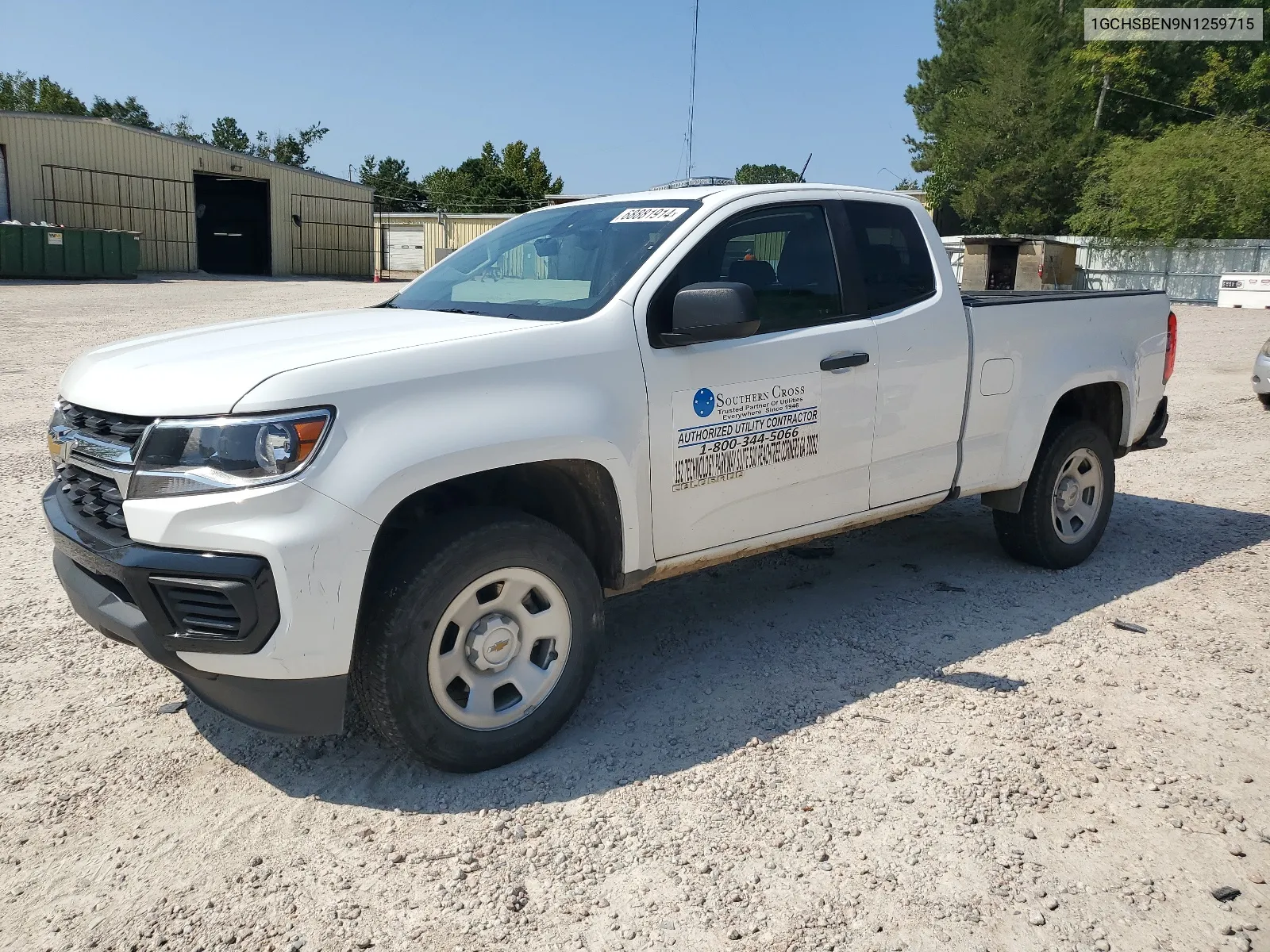 2022 Chevrolet Colorado VIN: 1GCHSBEN9N1259715 Lot: 68881914