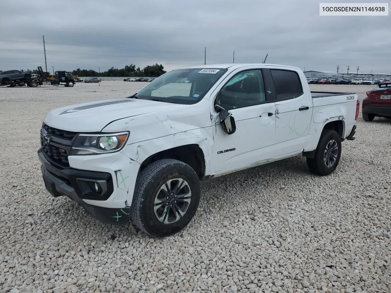 2022 Chevrolet Colorado Z71 VIN: 1GCGSDEN2N1146938 Lot: 69023364