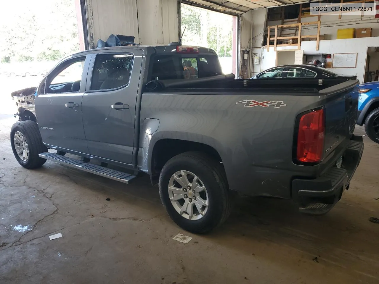 2022 Chevrolet Colorado Lt VIN: 1GCGTCEN6N1172871 Lot: 69078534