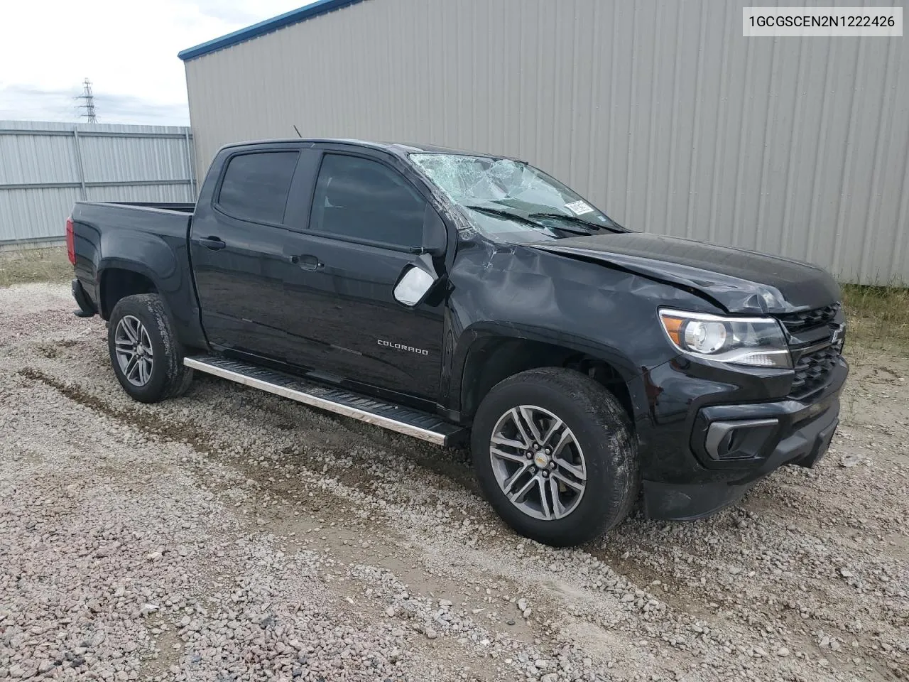 2022 Chevrolet Colorado Lt VIN: 1GCGSCEN2N1222426 Lot: 70341594