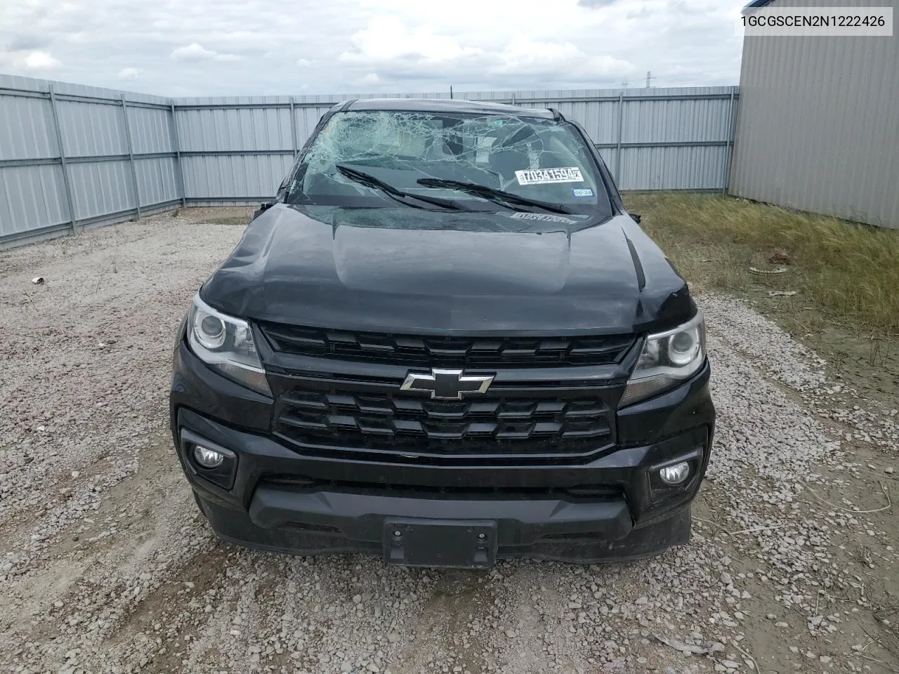 2022 Chevrolet Colorado Lt VIN: 1GCGSCEN2N1222426 Lot: 70341594