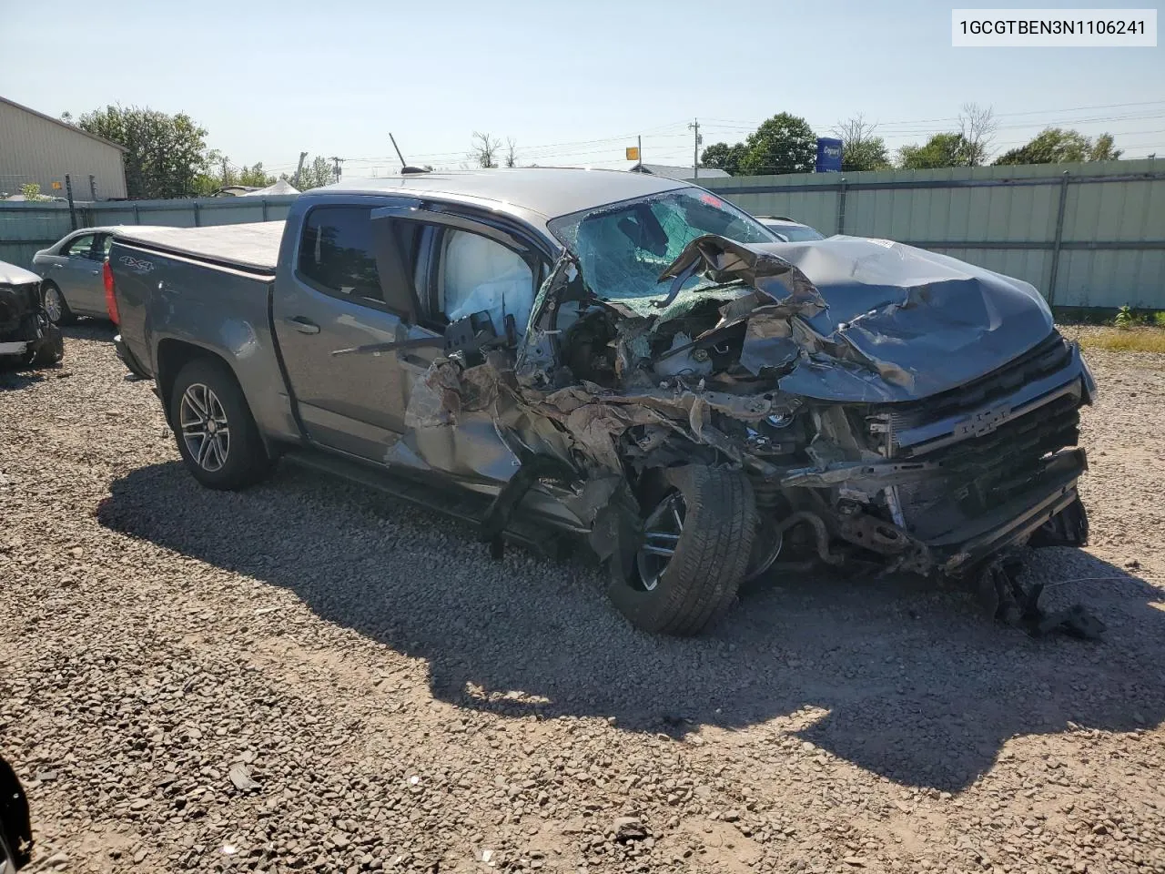 1GCGTBEN3N1106241 2022 Chevrolet Colorado