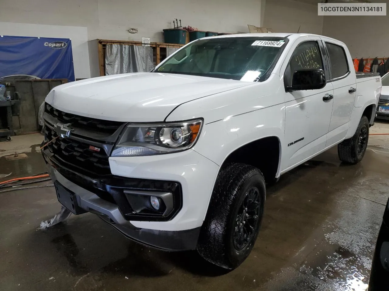 2022 Chevrolet Colorado Z71 VIN: 1GCGTDEN3N1134181 Lot: 71169924