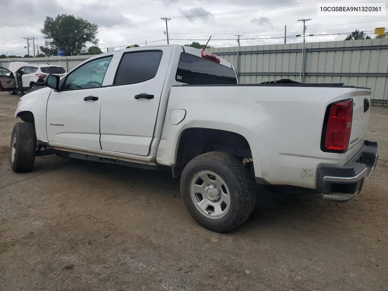 2022 Chevrolet Colorado VIN: 1GCGSBEA9N1320361 Lot: 71629184