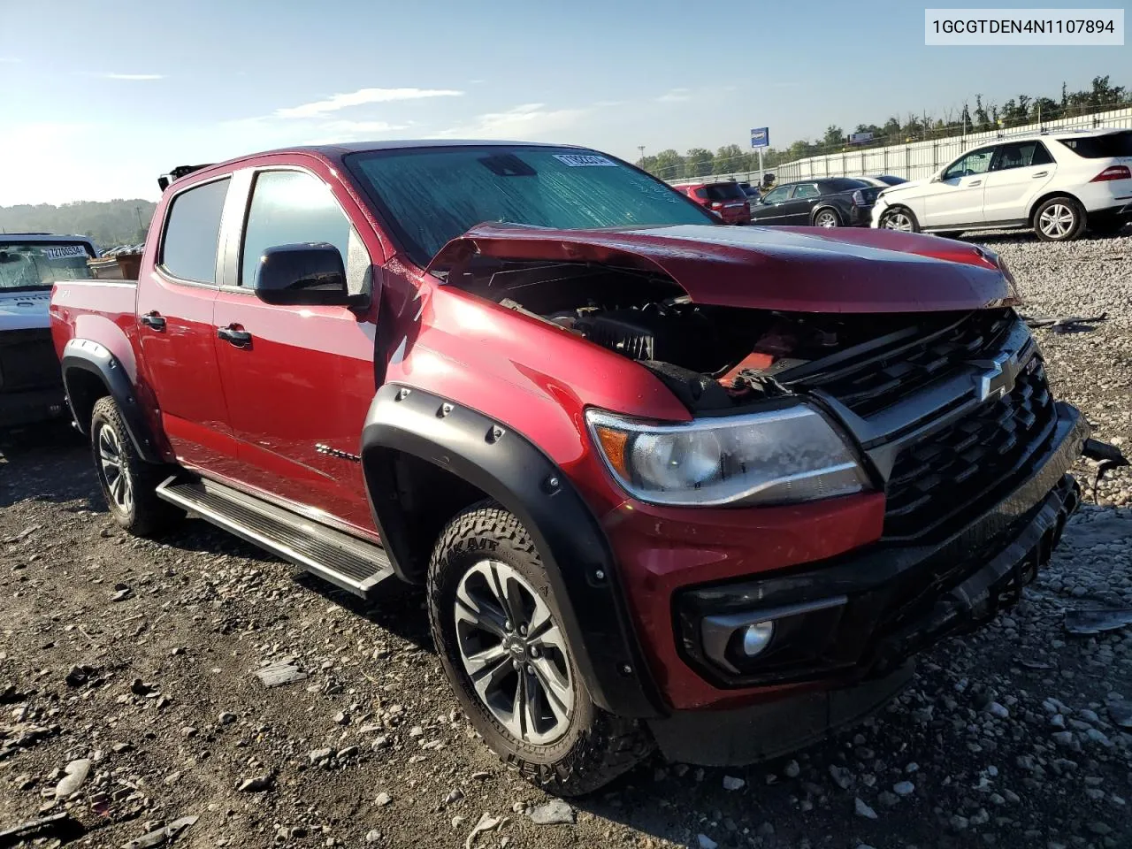 2022 Chevrolet Colorado Z71 VIN: 1GCGTDEN4N1107894 Lot: 71822314