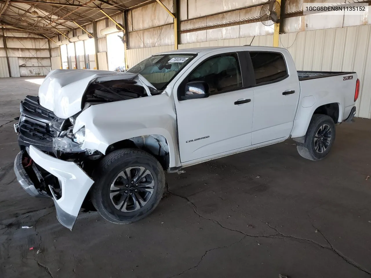 2022 Chevrolet Colorado Z71 VIN: 1GCGSDEN8N1135152 Lot: 71853974